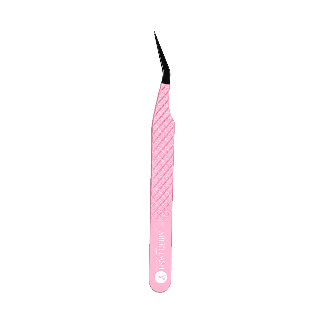 Super 45 Degree Isolation Pink & Black Tweezer